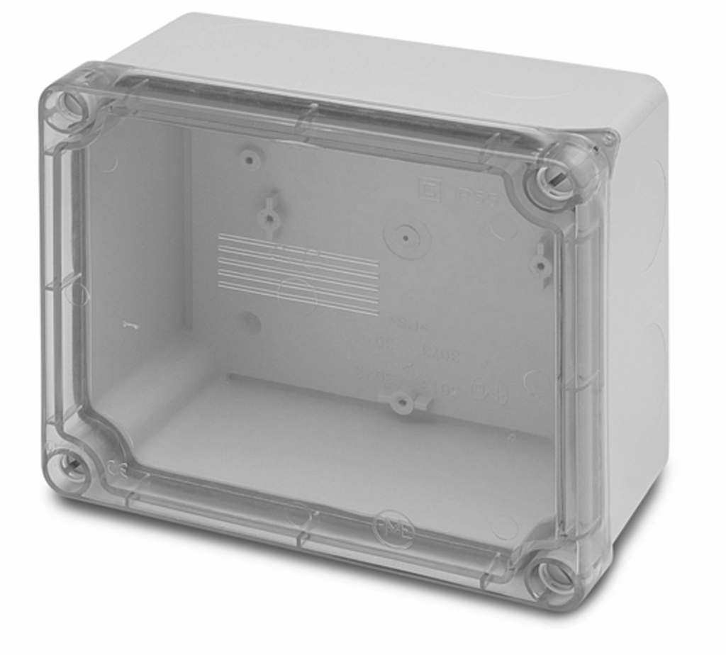 FAM Krabice AcquaBOX 3043 IP55 170x140x90mm průhledné víko, hladké boky
