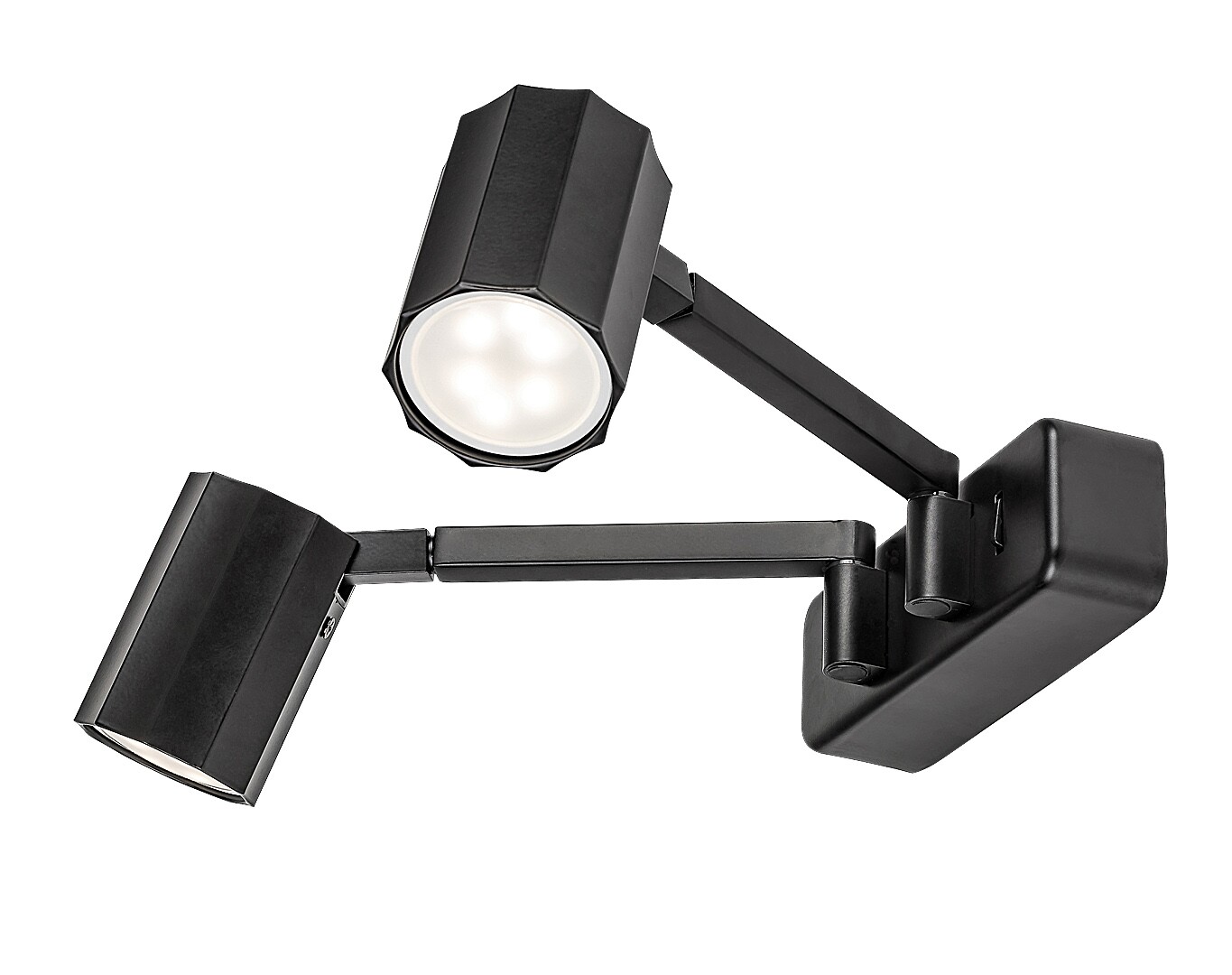 Nástěnné svítidlo Karter matná černá GU10 2×5W RABALUX 73028