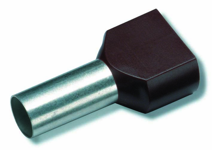 Dutinka lisovací izolovaná dvojitá Cimco 2× 6 mm2 14 mm 100 ks/bal.