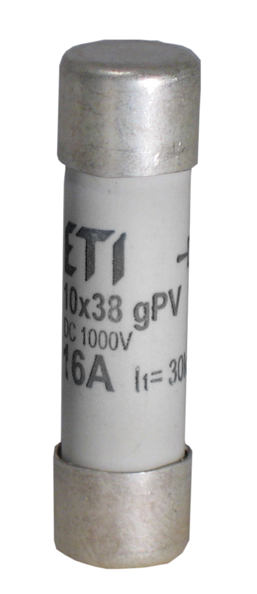 ETI 002625085 pojistka, CH10x38 gPV 20A/1000V DC