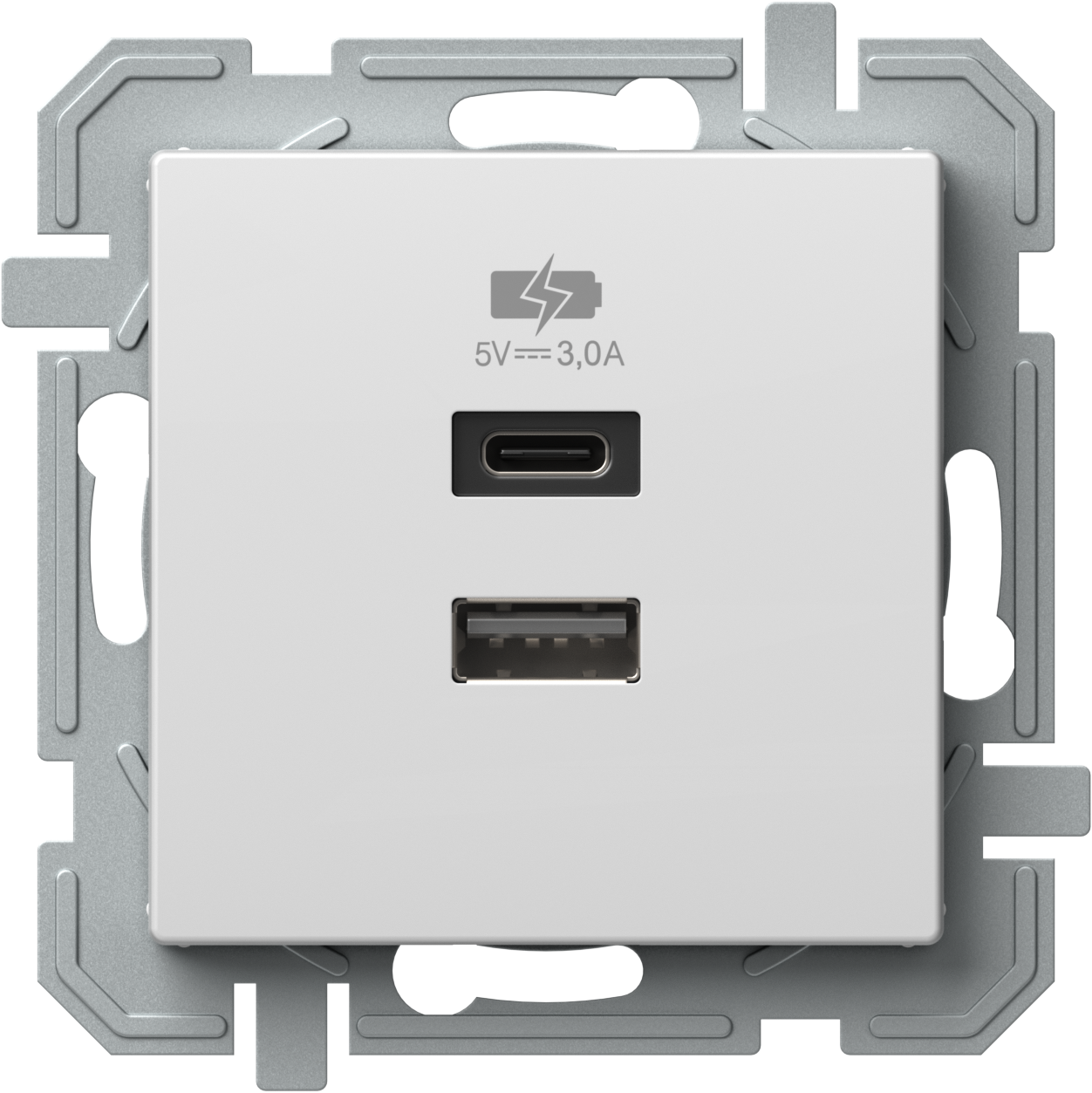 TEM NAPÁJECÍ JEDNOTKA USB, 5 V, 3,0 A PW XO lesklá bílá