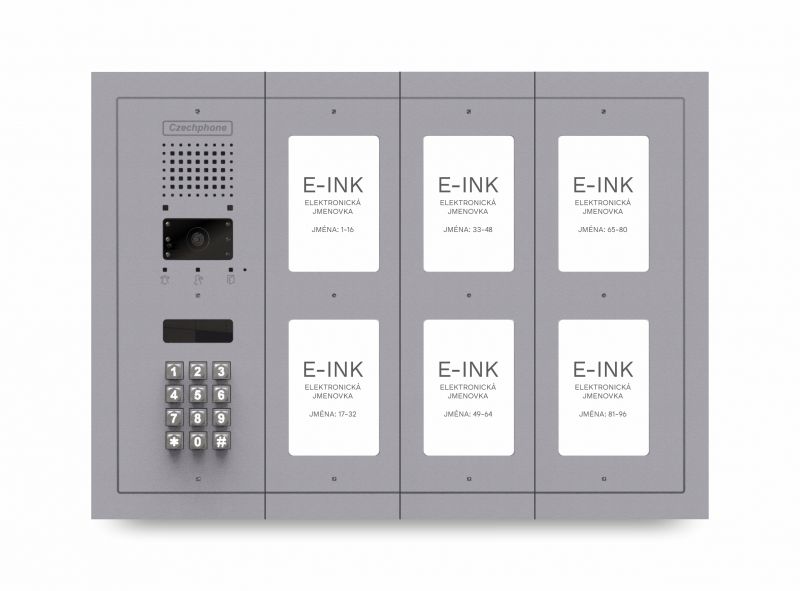 CZPHONE 4004092017 S elektronickým papírem (E-INK) FlatLine: SVĚTLE ŠEDÁ -MELODY: klávesnice až 96