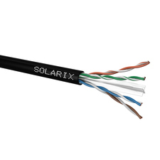 INTLK 27655193 SXKD-6-UTP-PE  Venkovní instalační kabel Solarix CAT6 UTP PE Fca 500m/cívka černý