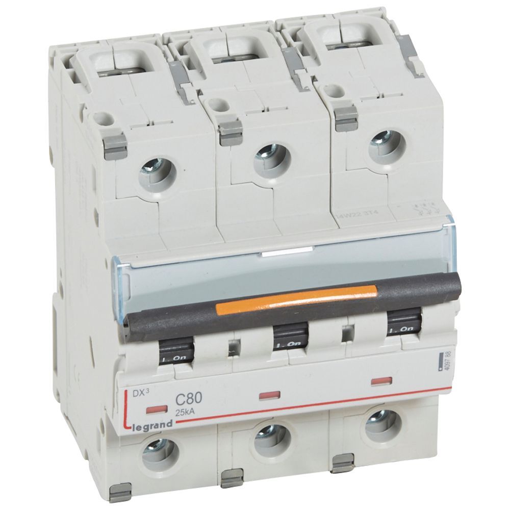 Jistič třípolový LEGRAND 409788 DX3 3P C80 25KA