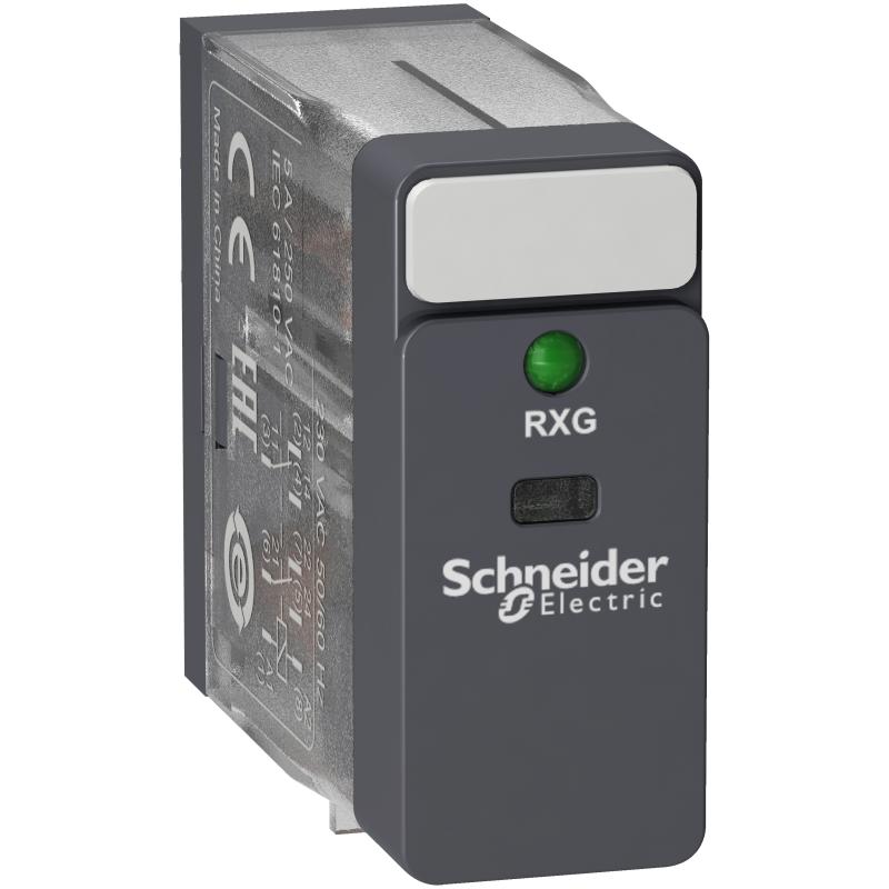 SCHN RXG23P7 Relé Zelio RXG, 2 C/O , 5 A, 230 V AC, LED