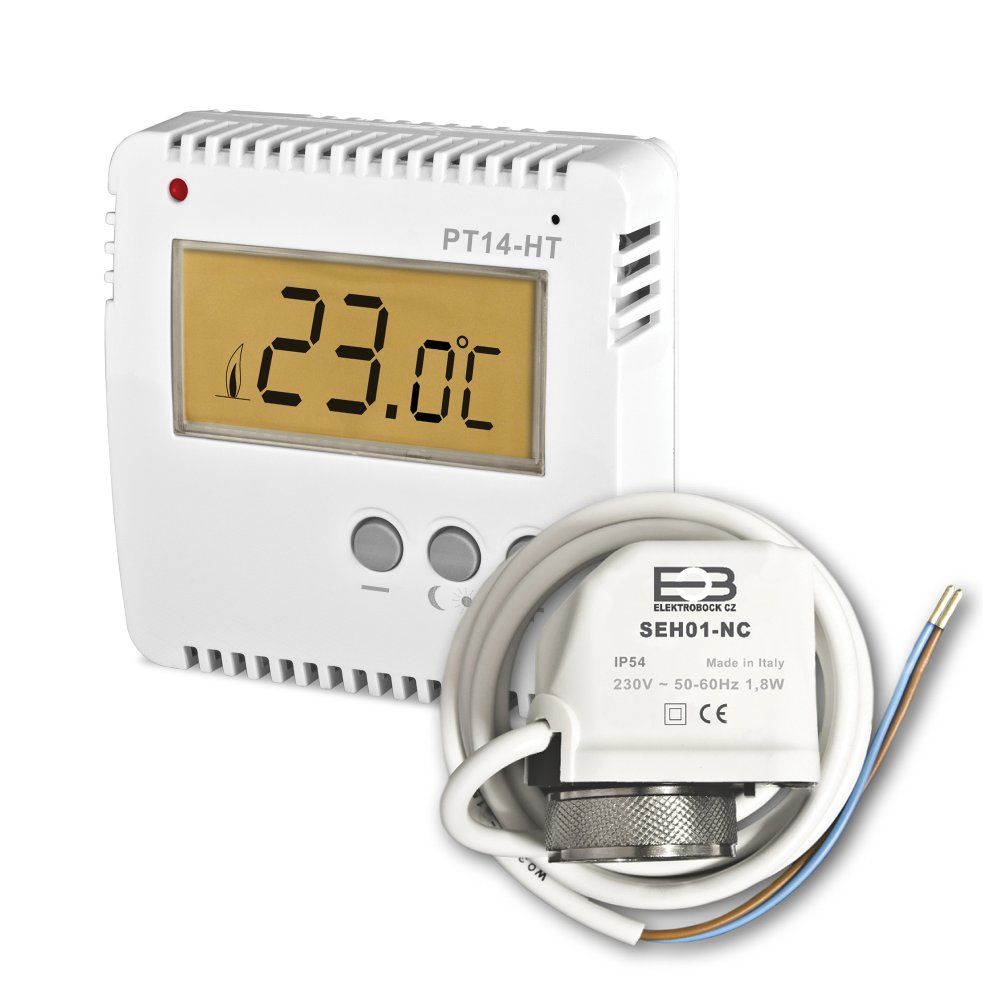 ELB 0625 PT14-HT-SEH Prostorový termostat + termoventil SEH01-230VAC