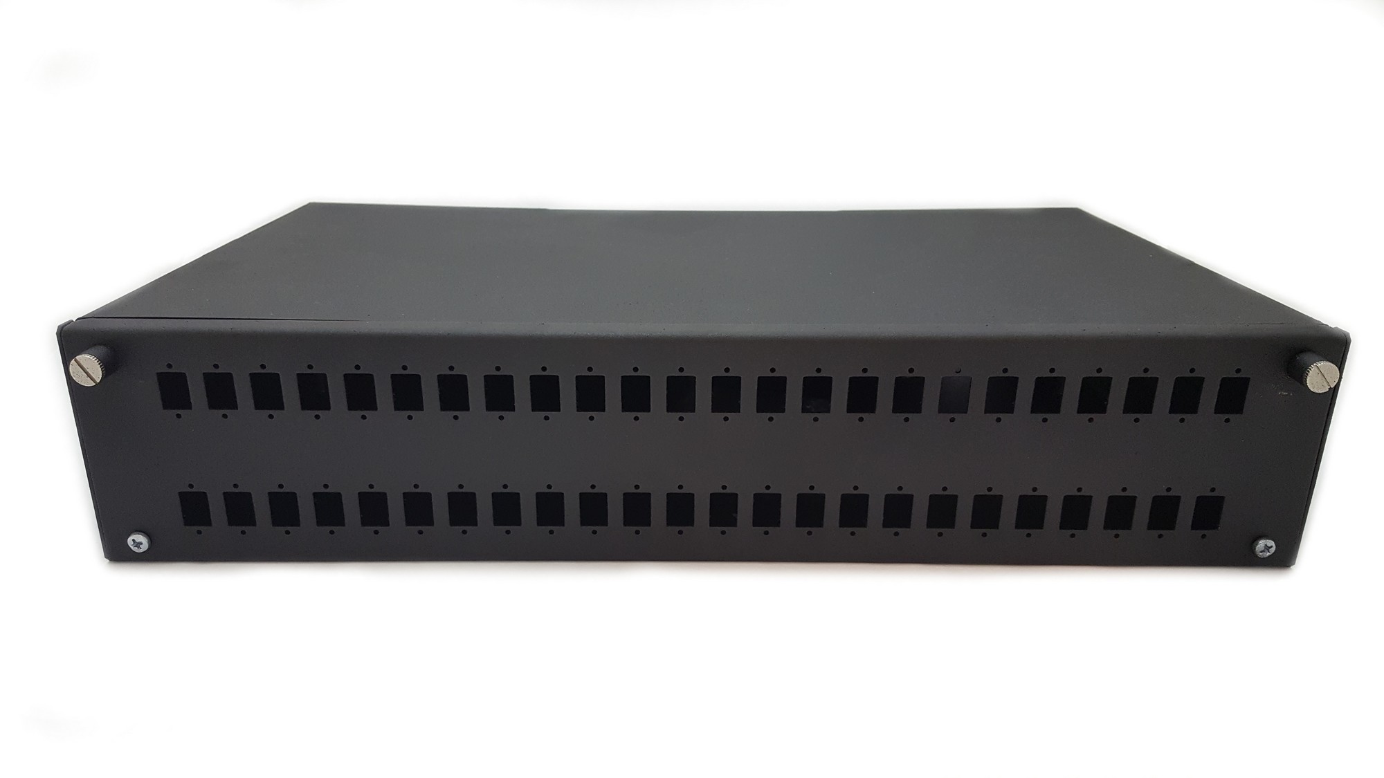 Vana optická MAFIA VO48SC2C, 19", 2U, výsuvná, 48x SC Simplex/LC Duplex/E2000, černá