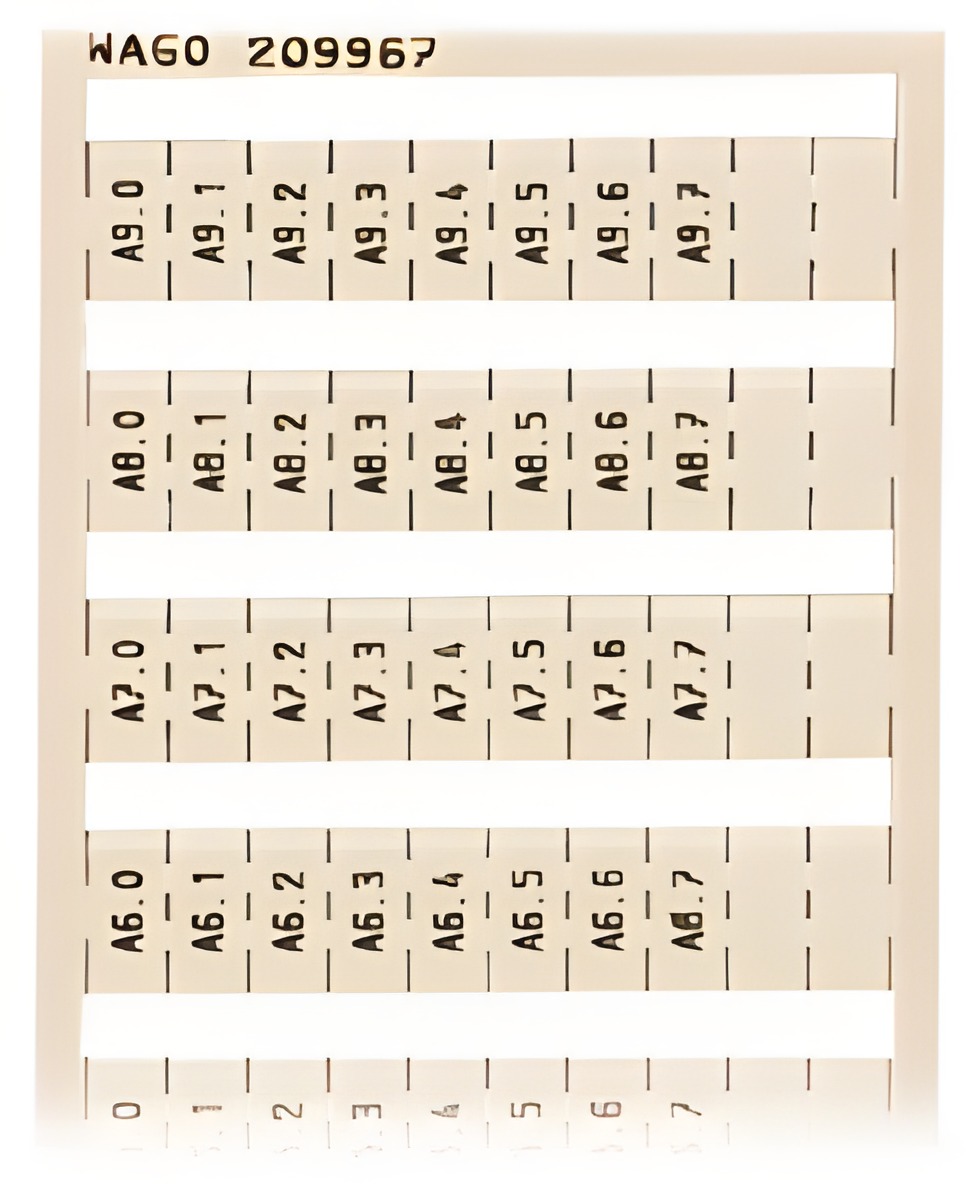 WAGO 209-967 Popisovací karta WSB