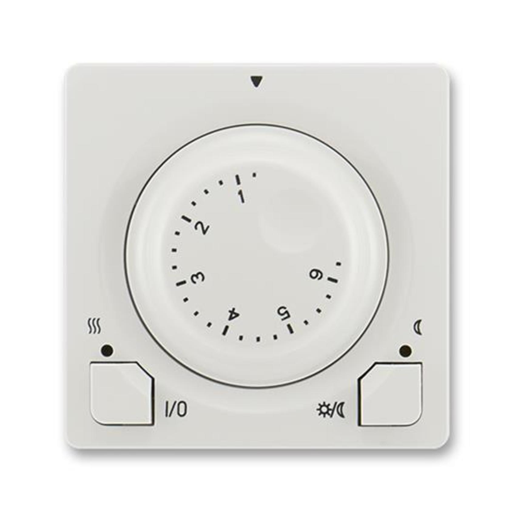 Termostat univerzální ABB Swing 3292G-A10101 S1, světle šedá, s ot. nast. tepl.(ovl. jednotka)
