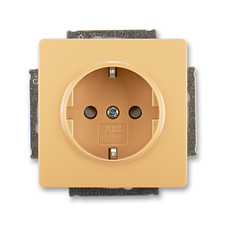 ABB 5518G-A03459 D1 Jiné systémy zásuvek Zásuvka jednonásobná s ochr. kontakty (podle DIN), s clonka