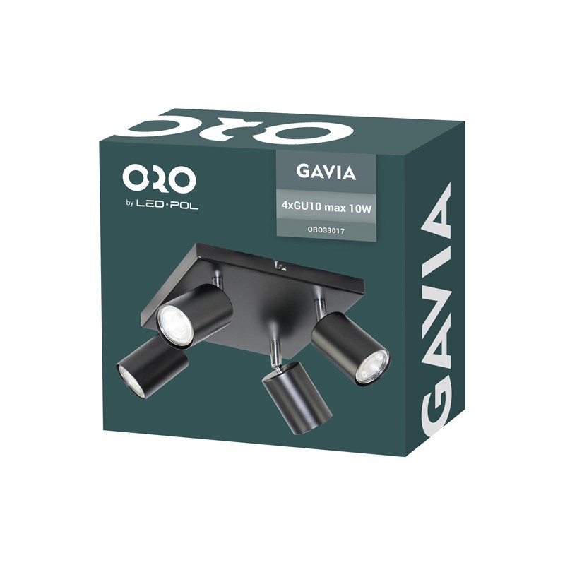 LED bodové svítidlo LED-POL Gavia 4XGU10 B