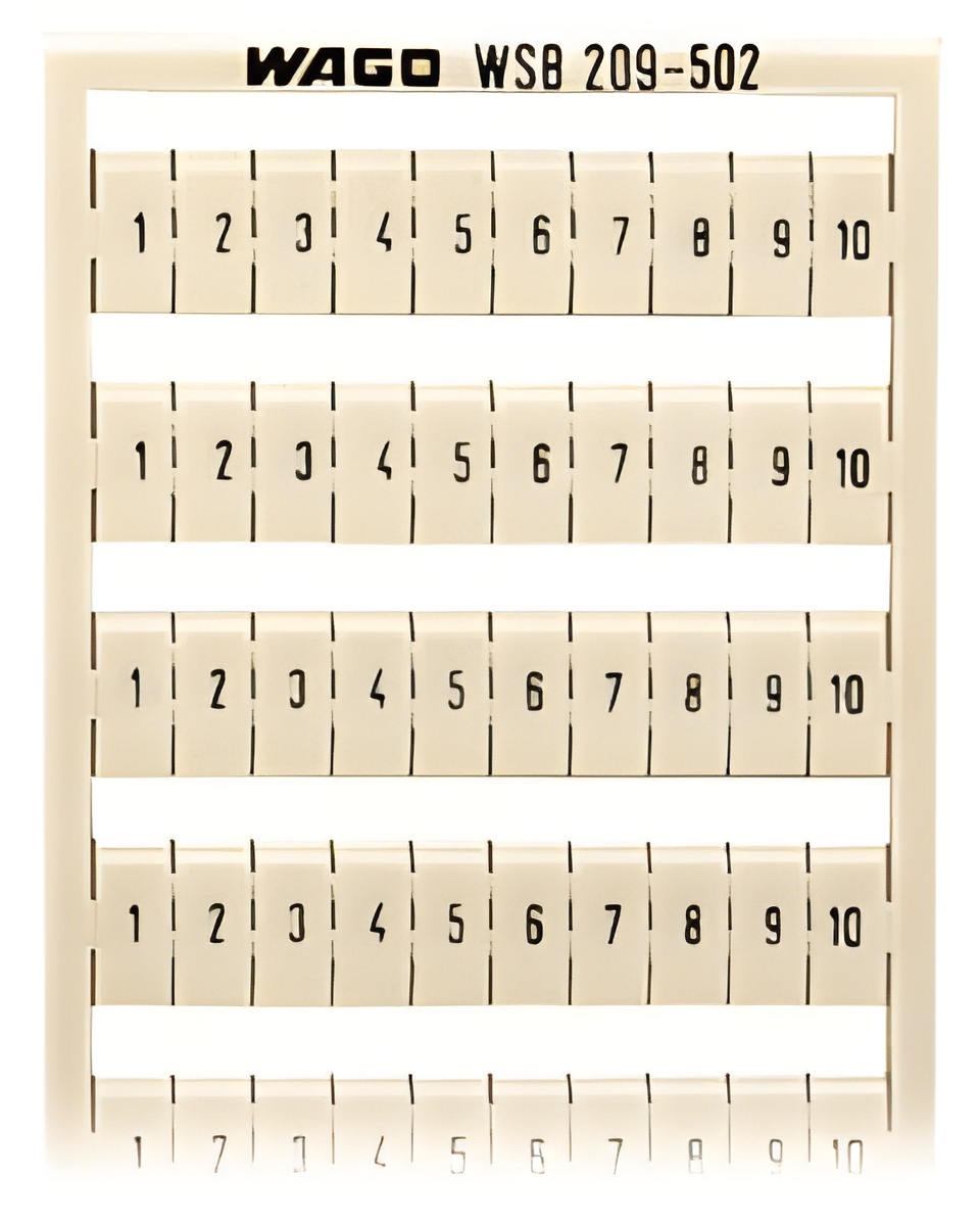 WAGO 209-502 Popisovací karta WSB