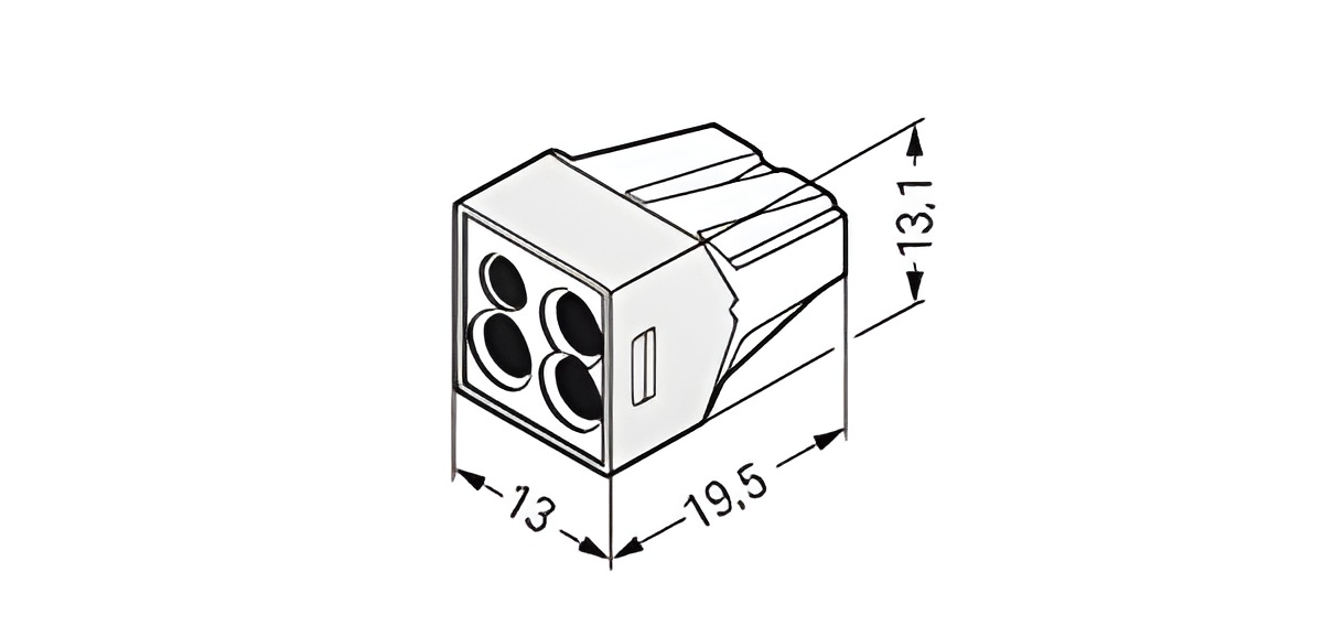 WAGO 773-124 Spojovací krabicová svorka