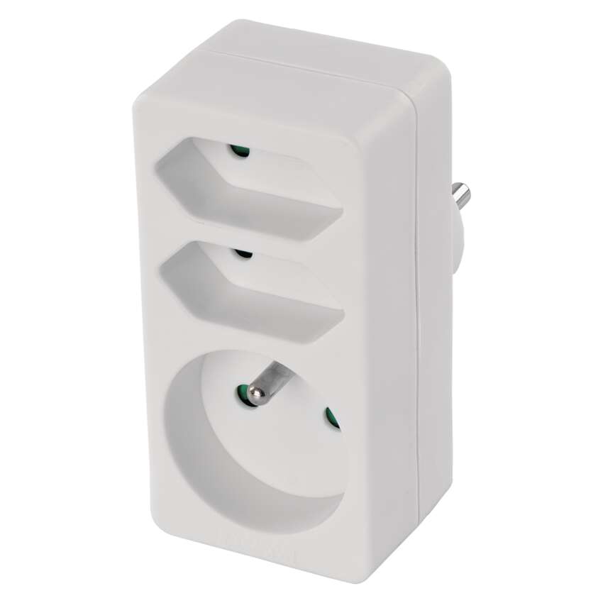 EMOS P0025 ZÁSUVKA ROZBOČ. 2× 2,5 A + 1×