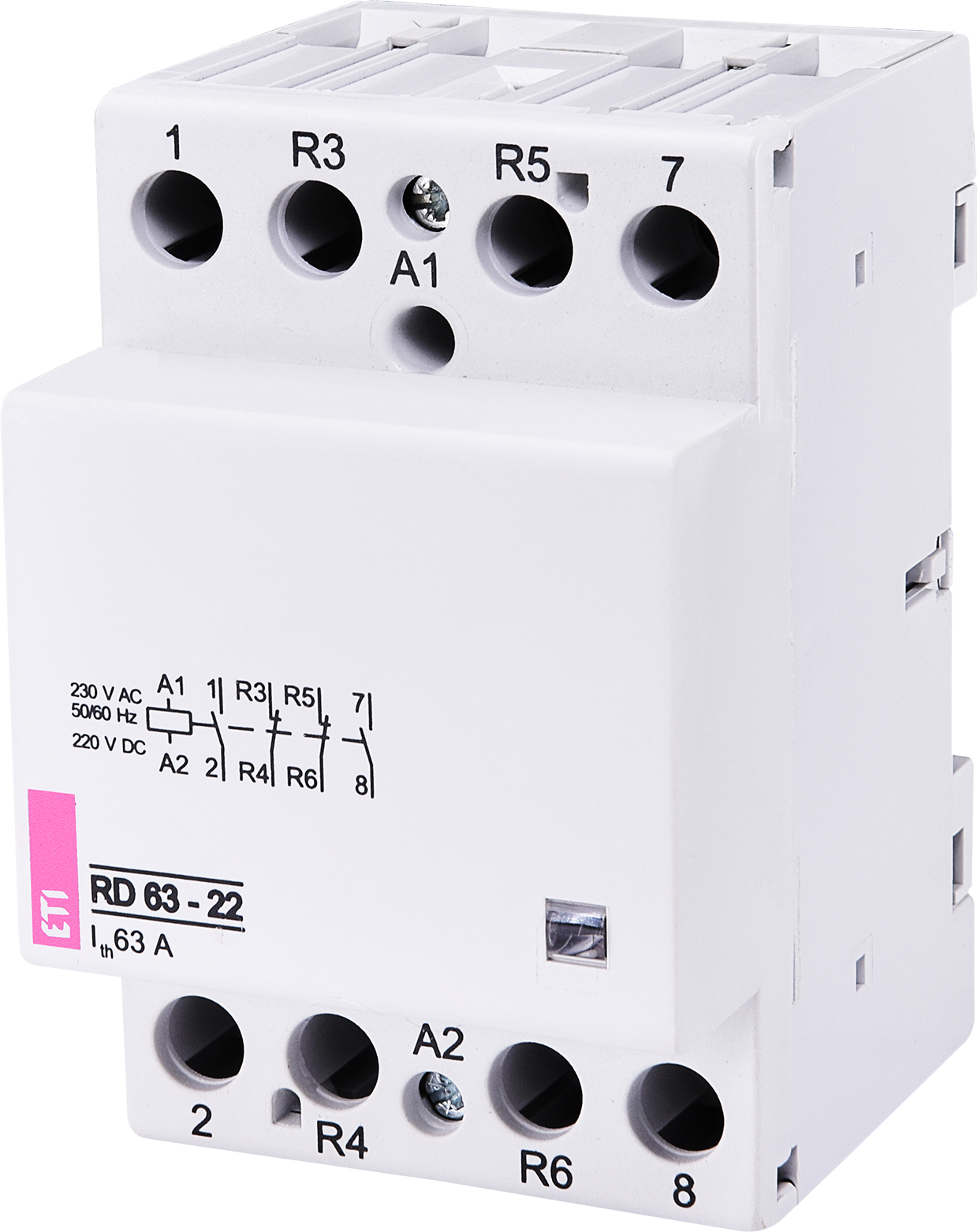 ETI 002464030 modulární stykač, RD 63-22-230V AC/DC