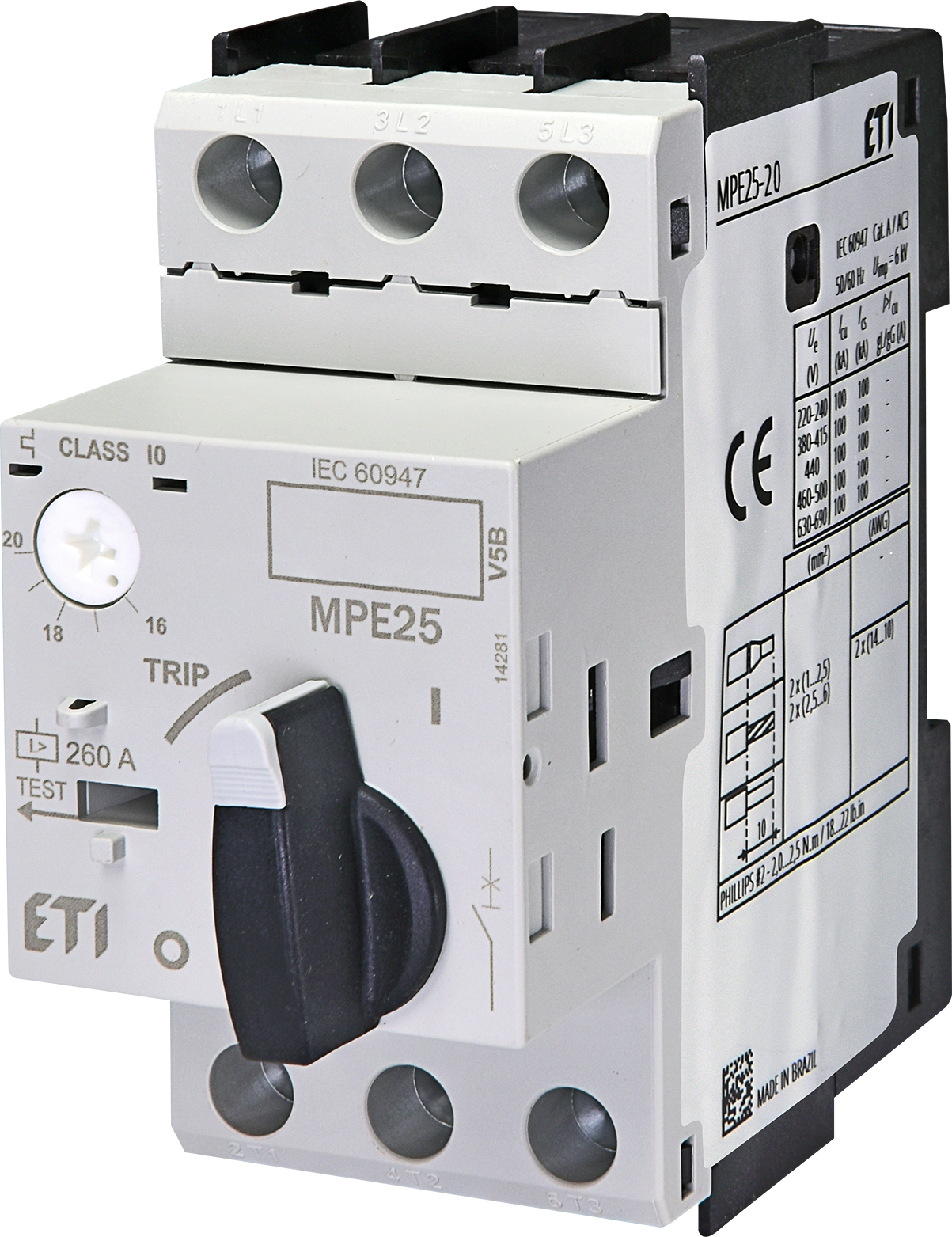 ETI 004648012 motorový spouštěč, MPE25-20
