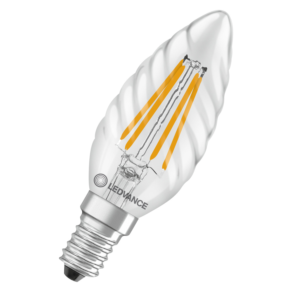 LED žárovka svíčka LEDVANCE LED CLBW40 3.4W 827  FILCL E14 P