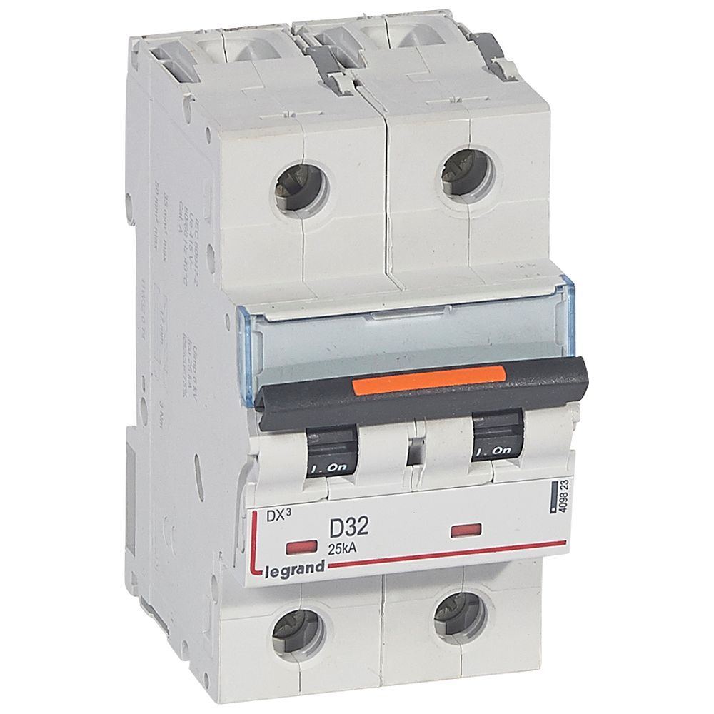 Jistič dvoupolový LEGRAND 409823 DX3 2P D32 25KA