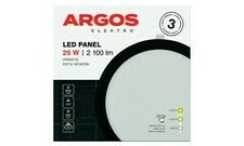 Argos LED panel vestavný, kruh 25W 2100LM IP20 CCT - Černá