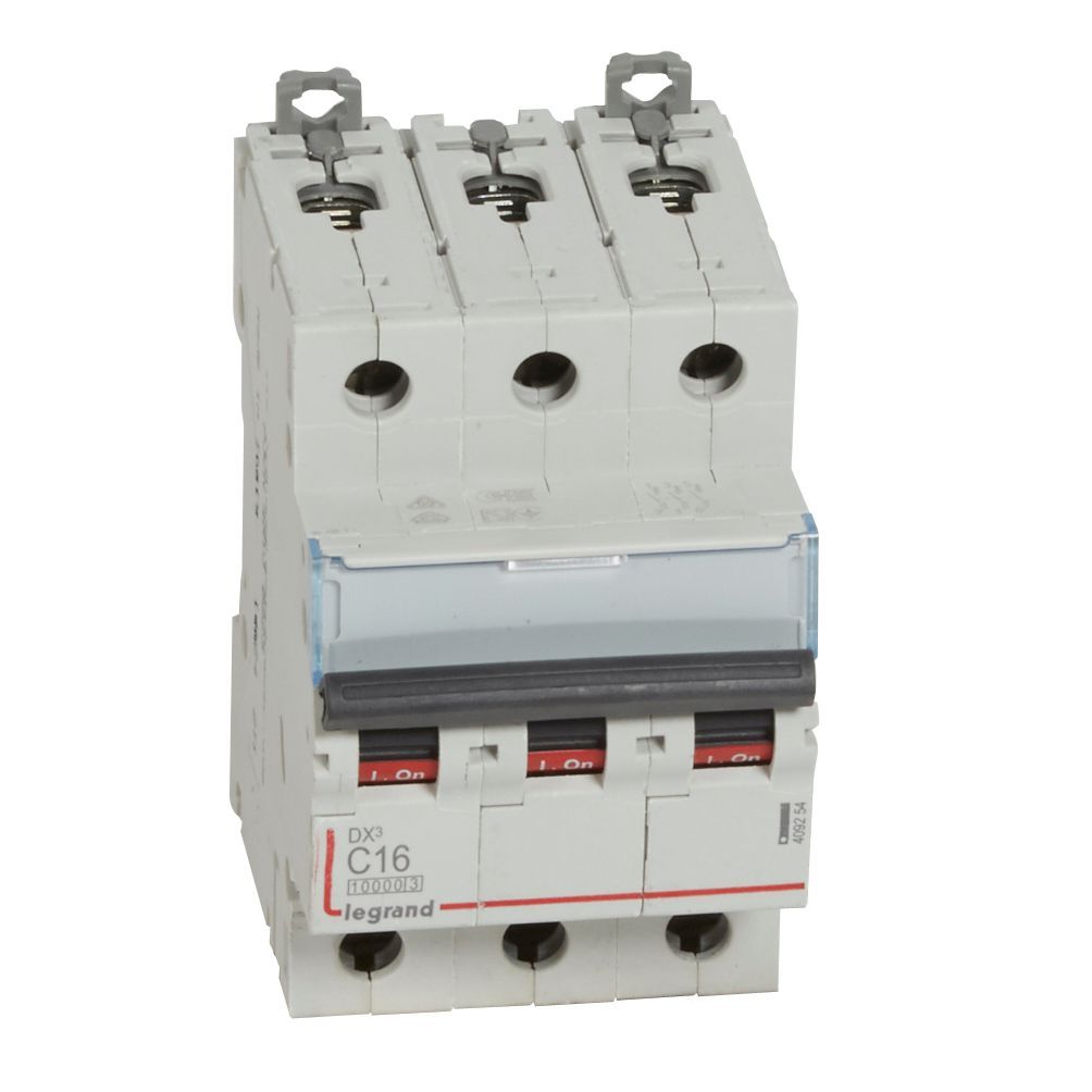 Jistič třípolový LEGRAND 409254 DX3 3P C16 10000A/16KA