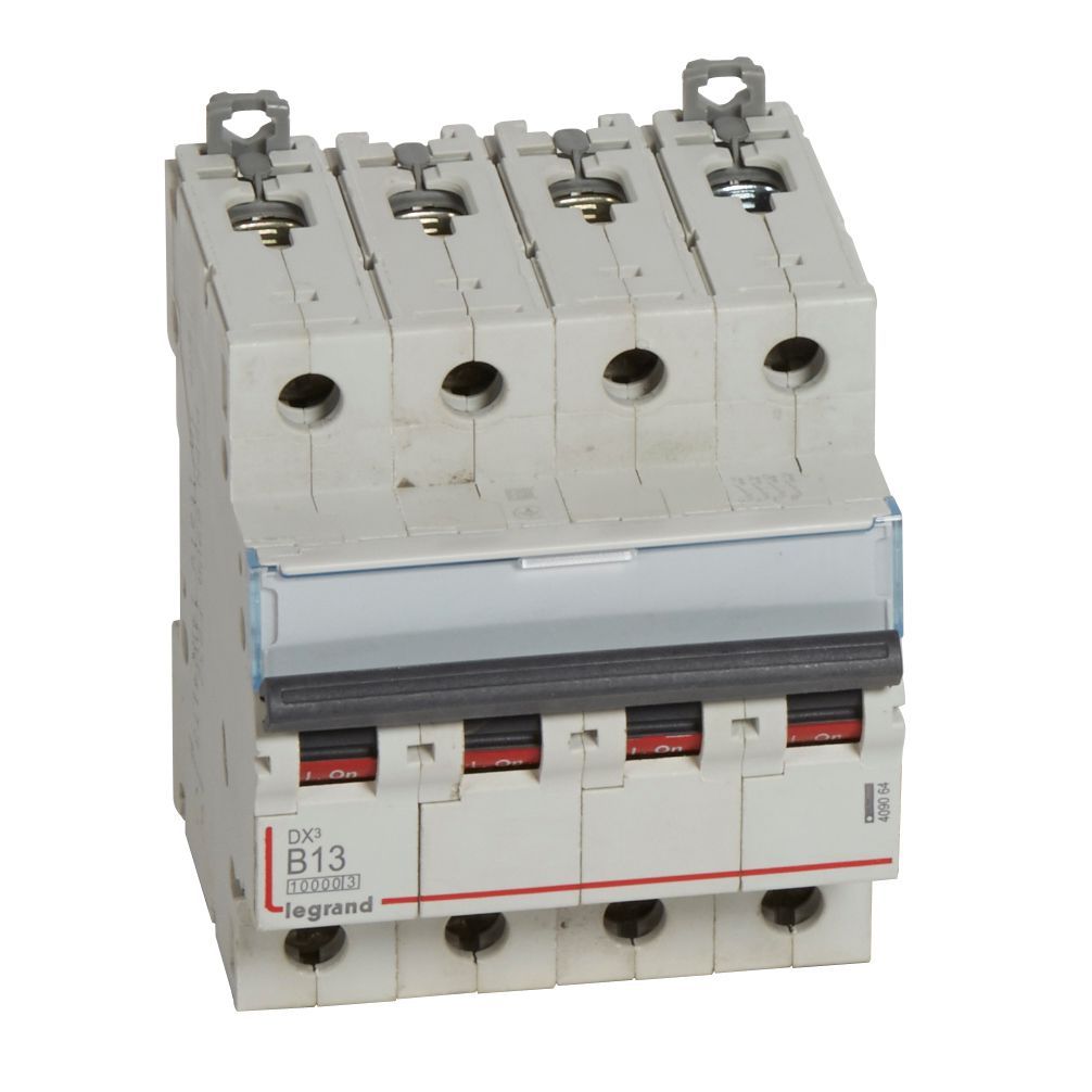 Jistič čtyřpolový LEGRAND 409064 DX3 4P B13 10000A/16KA
