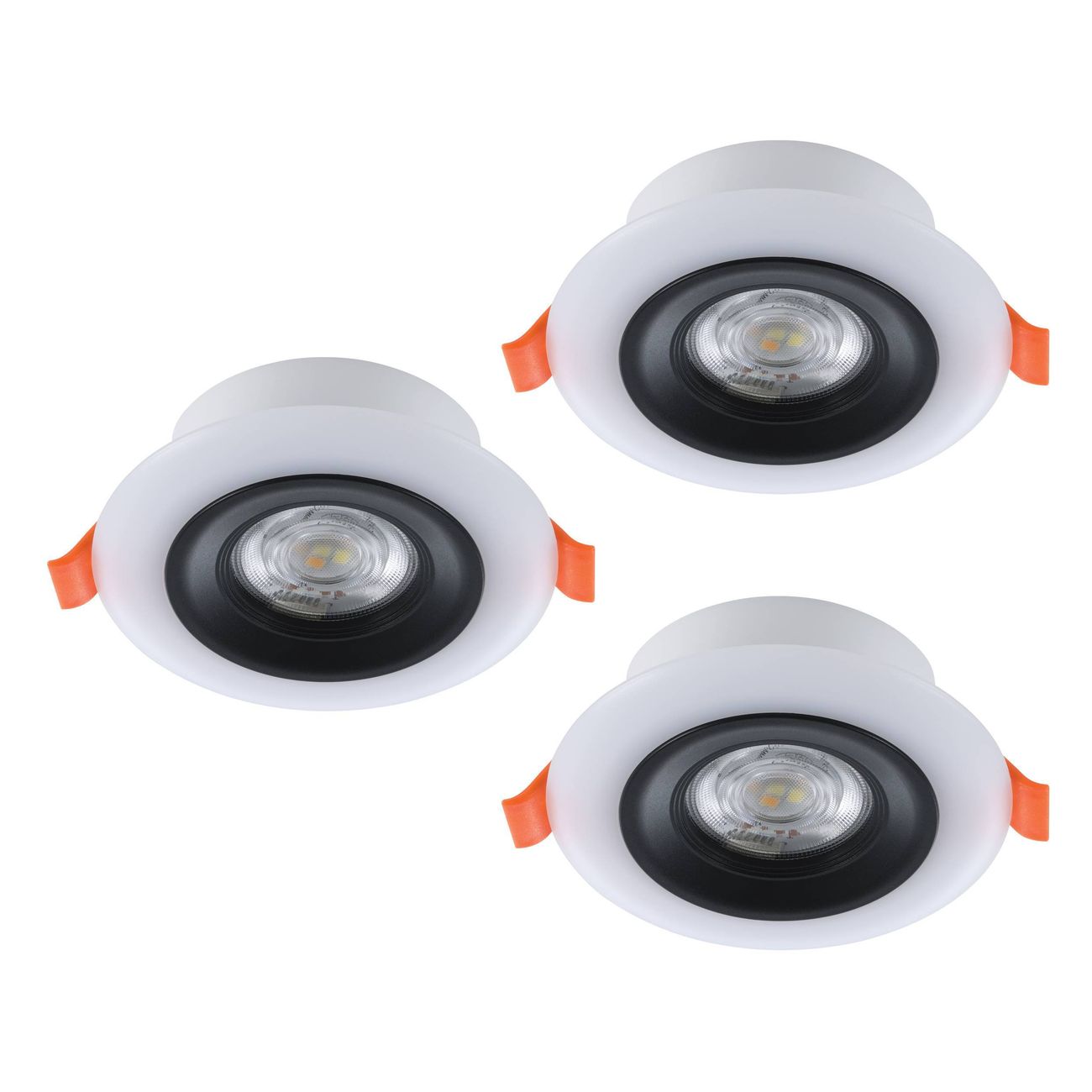 Zápustné svítidlo CALONGE RGB černá O98 mm 3x3,8W EGLO