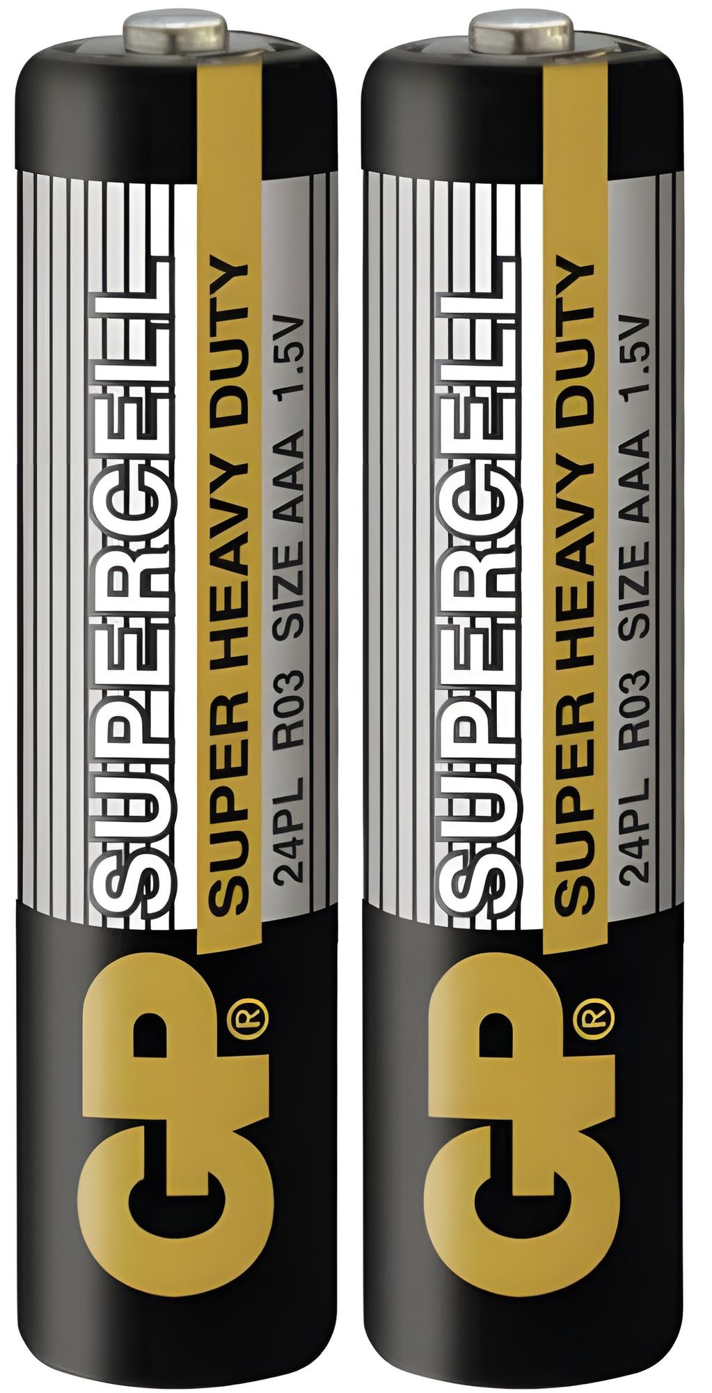 Baterie zinková GP SUPERCELL B1110 AAA (R03) 2SH