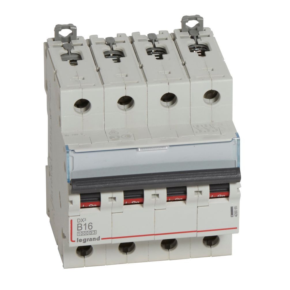 Jistič čtyřpolový LEGRAND 409065 DX3 4P B16 10000A/16KA