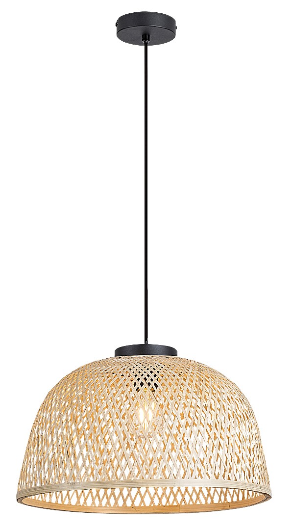 Závěsné svítidlo Rattan černá E27 1×25W RABALUX 72025