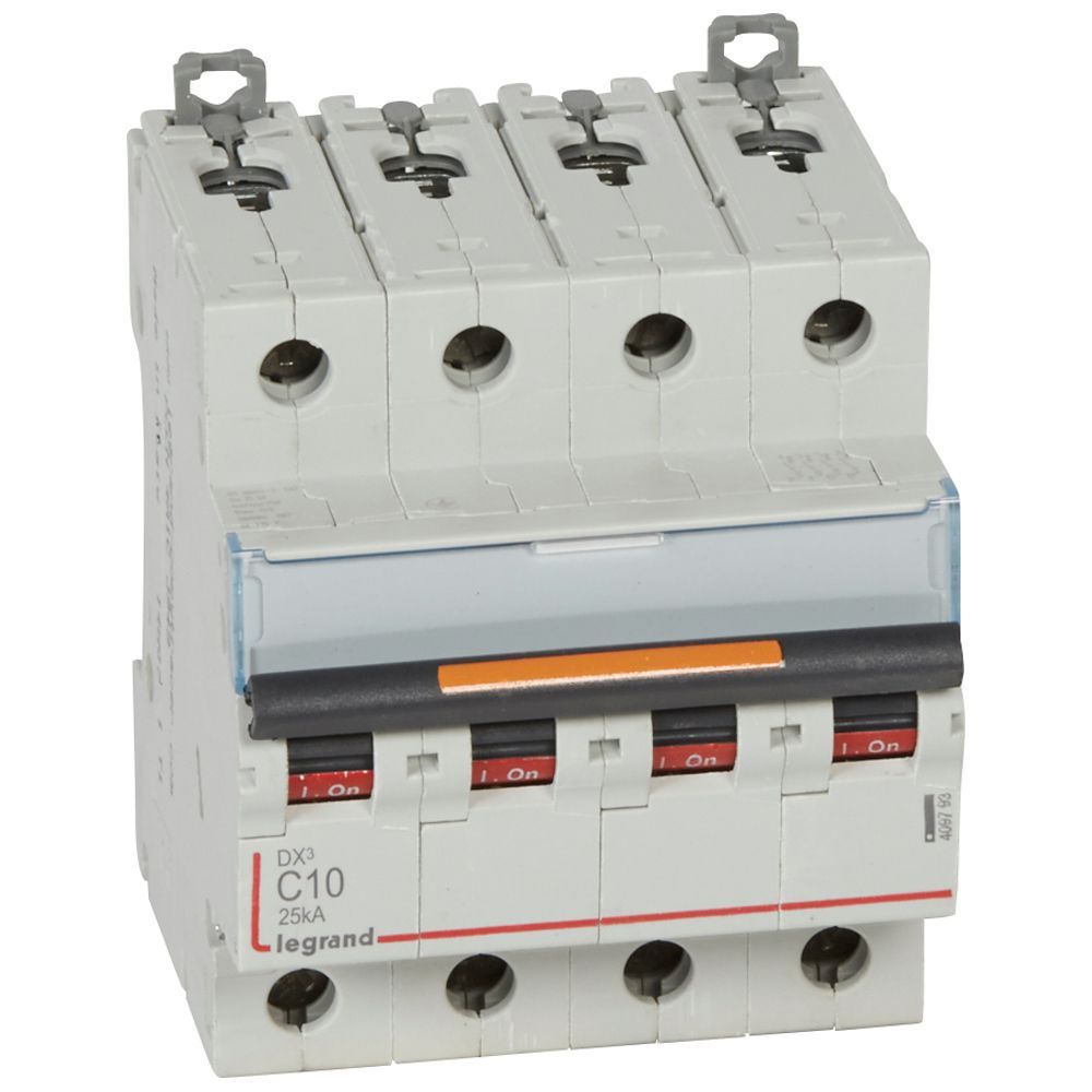 Jistič čtyřpolový LEGRAND 409793 DX3 4P C10 25KA