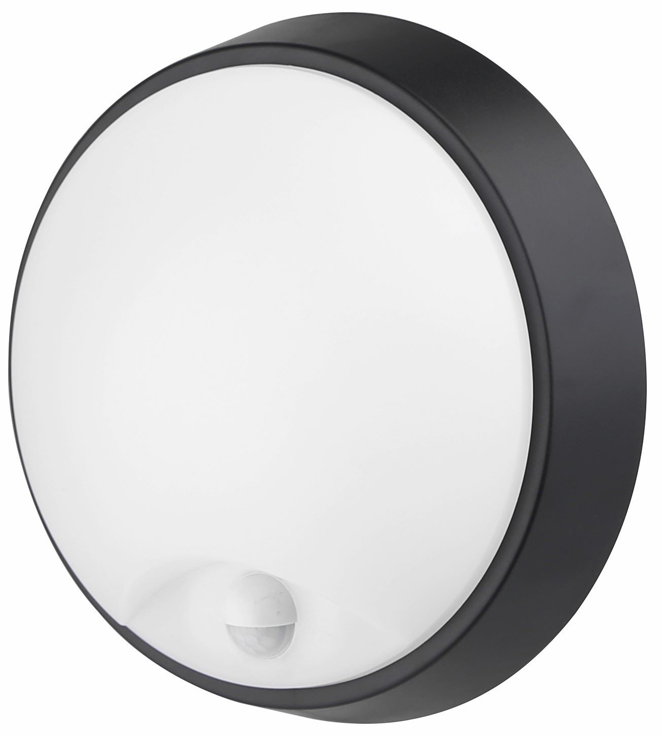 Svítidlo LED přisazené kruhové GREENLUX DITA B 12W PIR , senzor, nastavitelná bílá teplota, černá