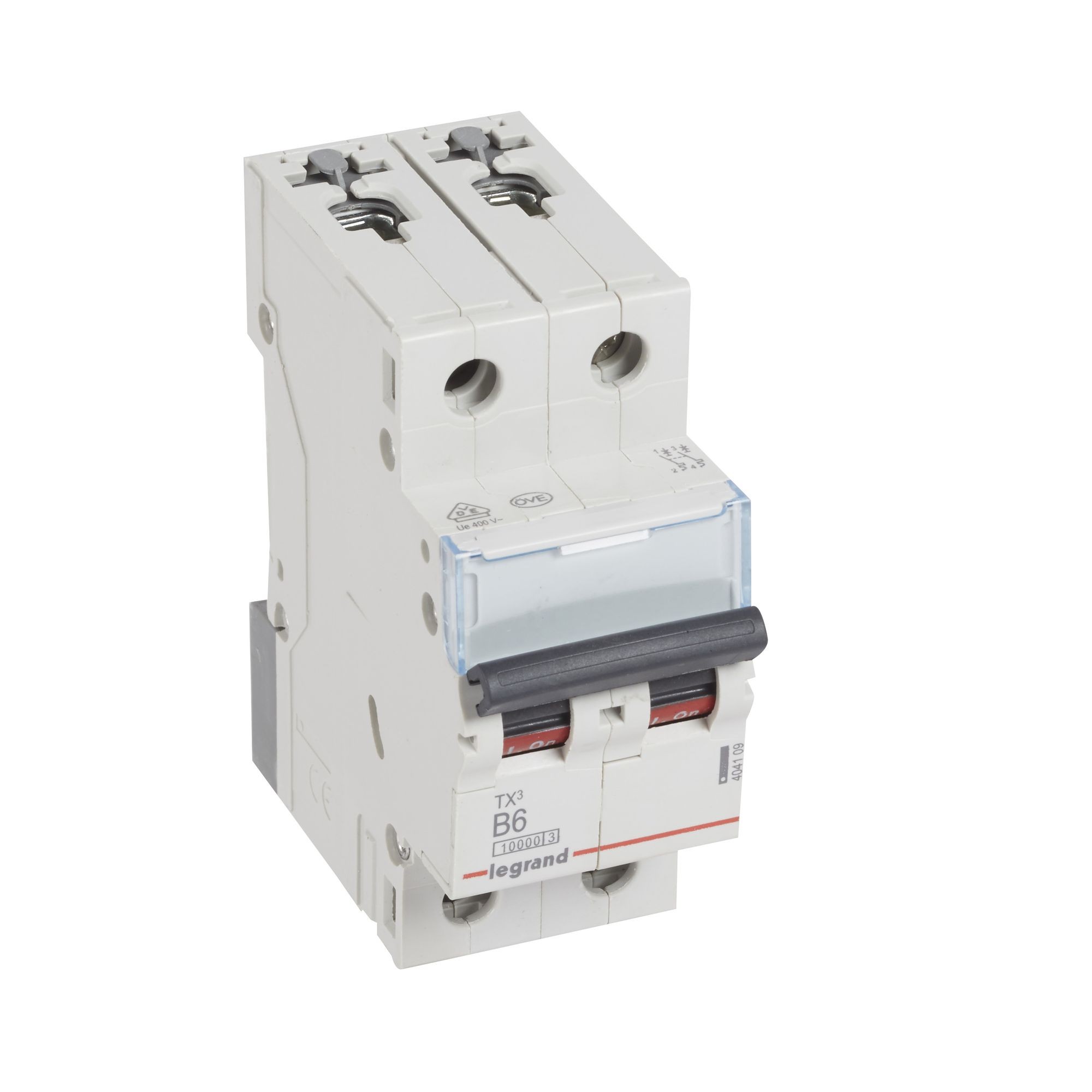 Jistič dvoupolový LEGRAND 404109 TX3 2P B6 10000A