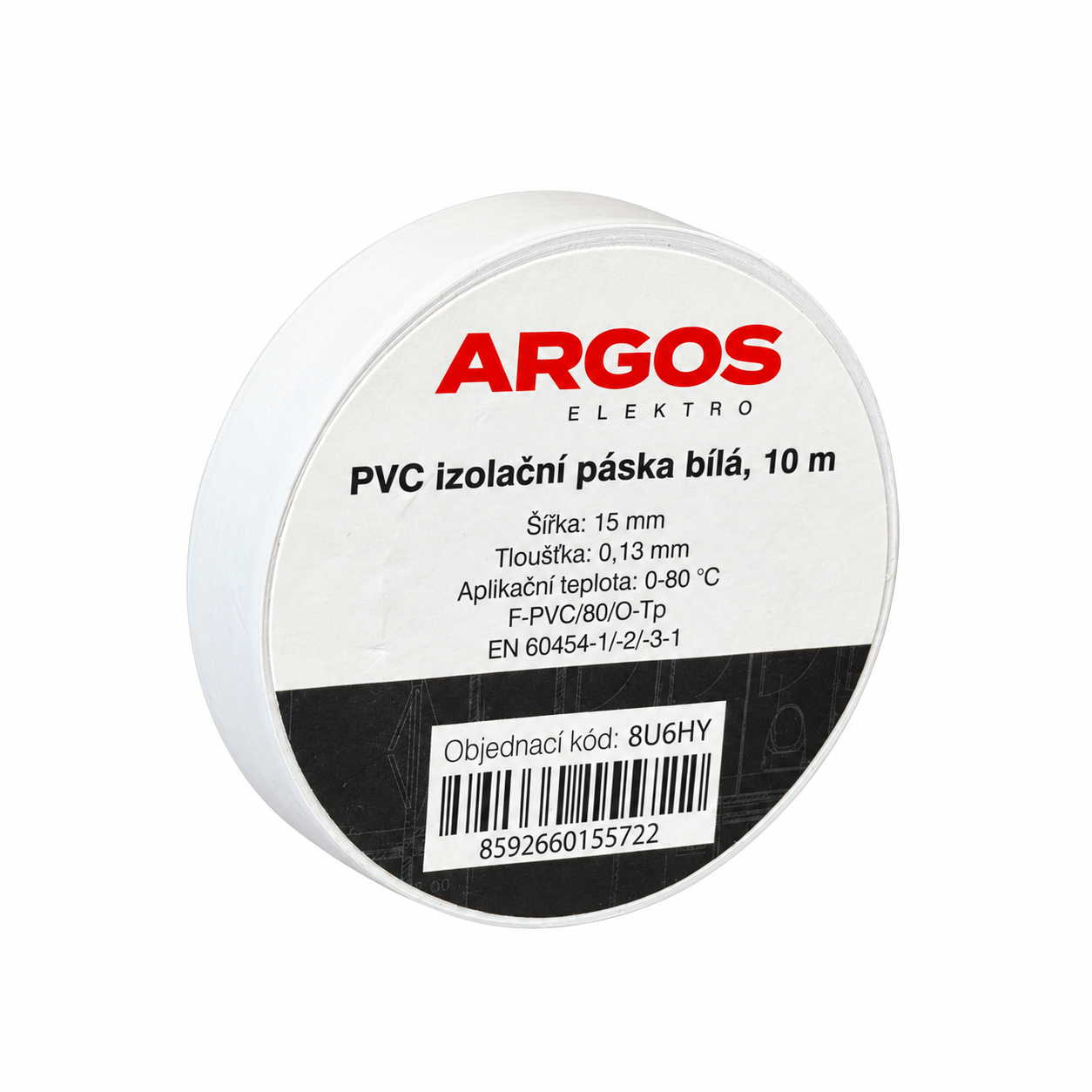 ARGOS PVC izolační páska bílá, 10 m