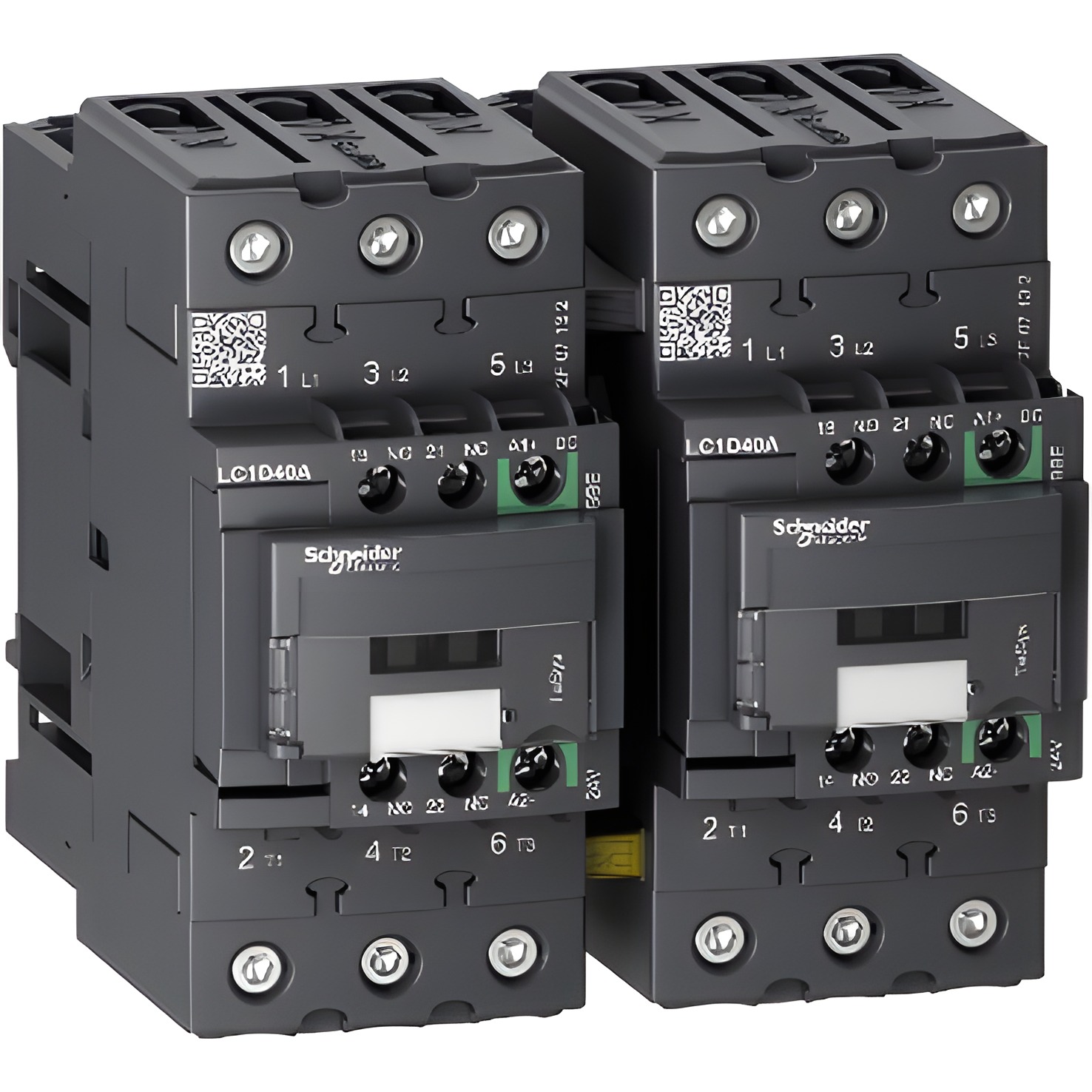 SCHN LC2D40ABBE TeSys D Green 3P AC-3 reverzační 40A 24V  DC