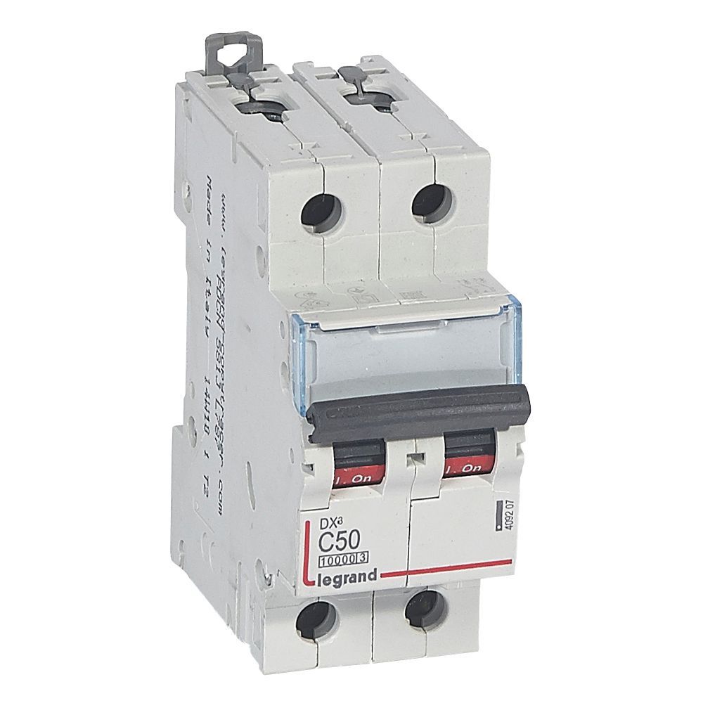 Jistič dvoupolový LEGRAND 409207 DX3 2P C50 10000A/16KA