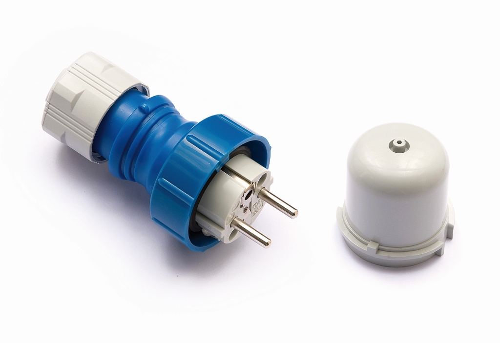 FAM Vidlice 23960 IP67/230V/16A - domovní, modro-šedá
