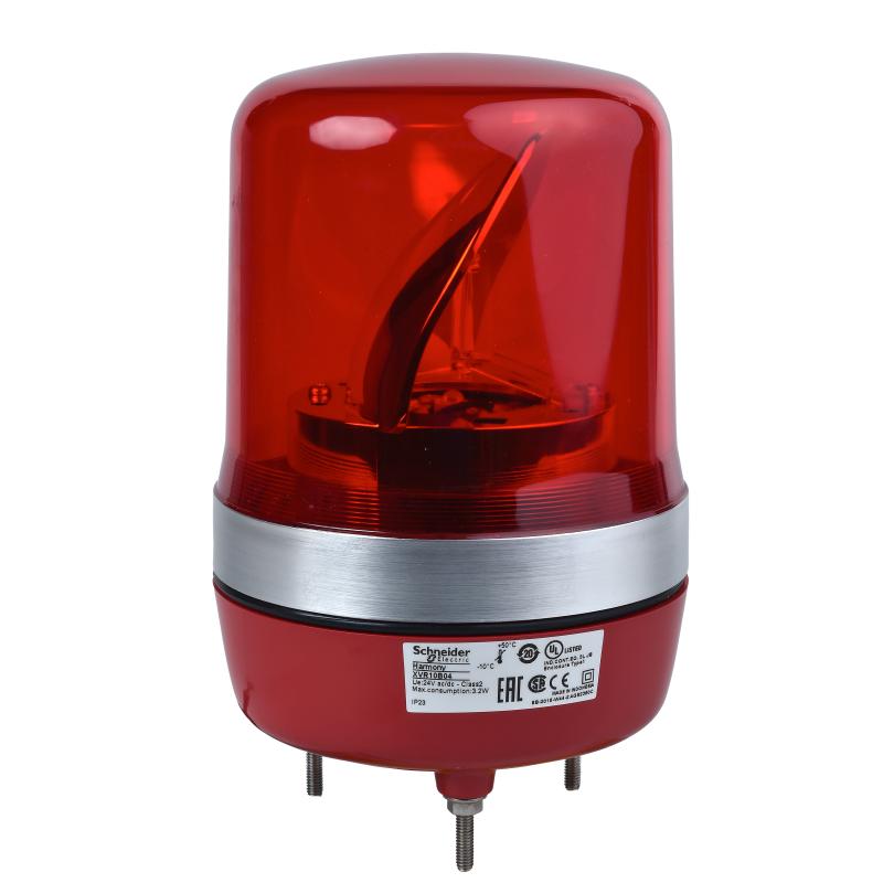 SCHN XVR10B04 Rotační maják, 106mm,LED 24V,Rudá