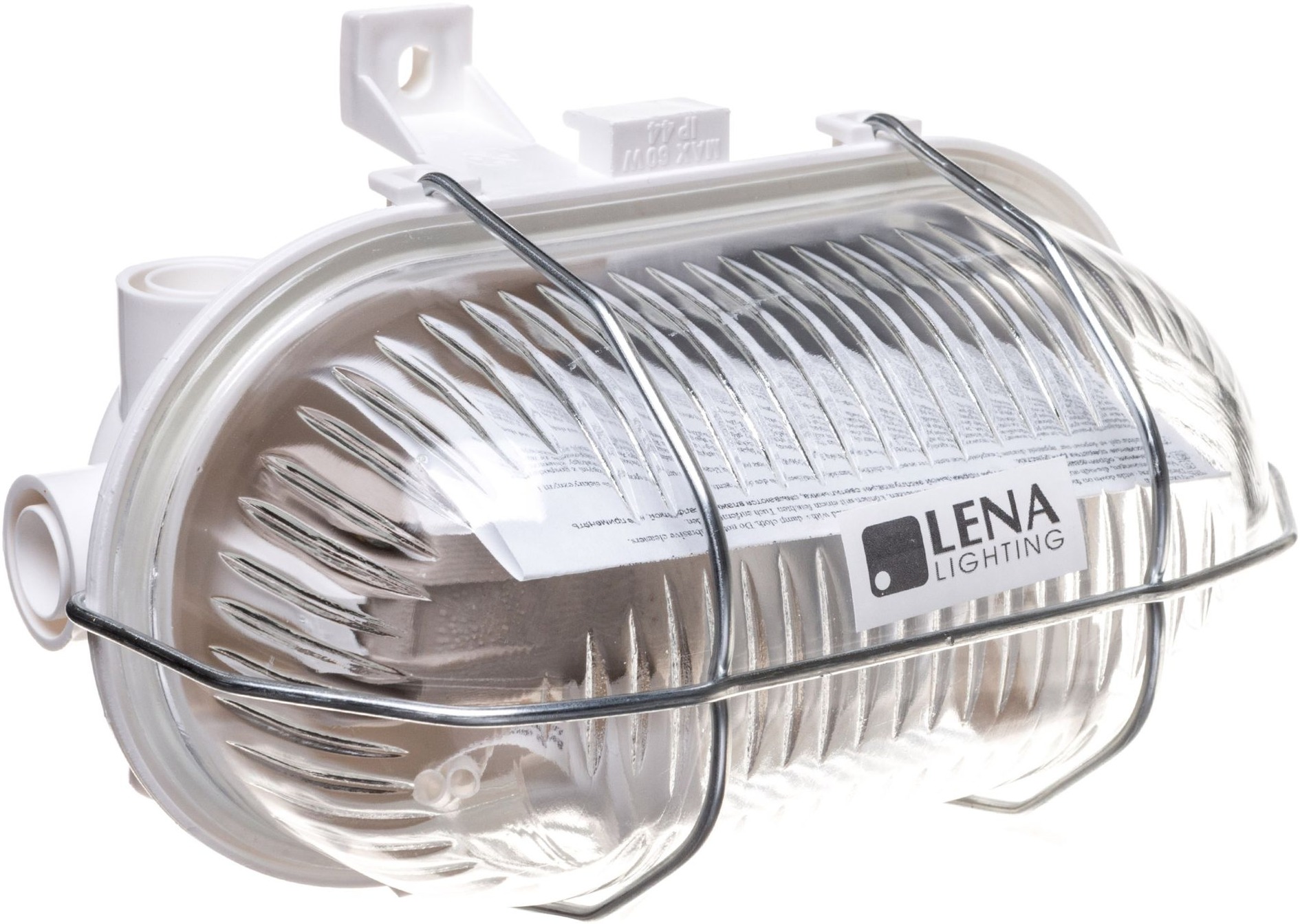 DAM OVAL 60 SIMETAL 2, prismatic, bílá, 1x42W GLS/E27, IP44