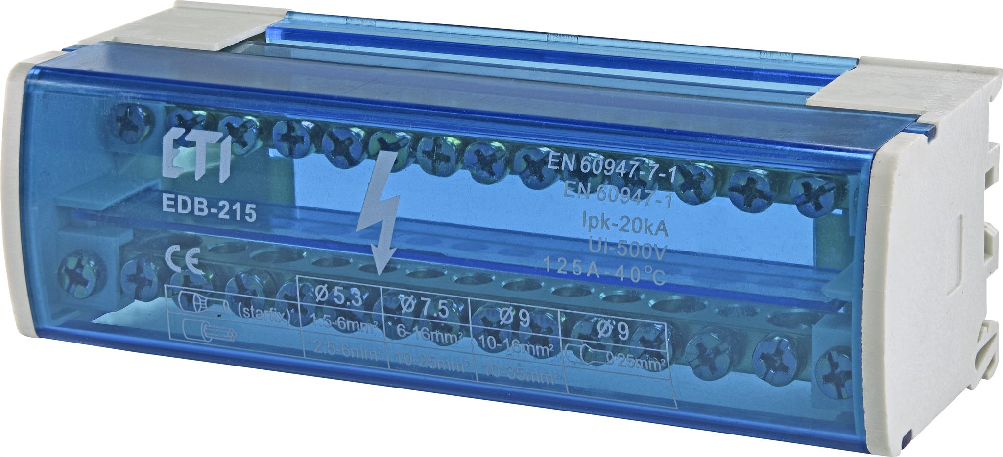 ETI 001102302 distribuční blok, EDB-215