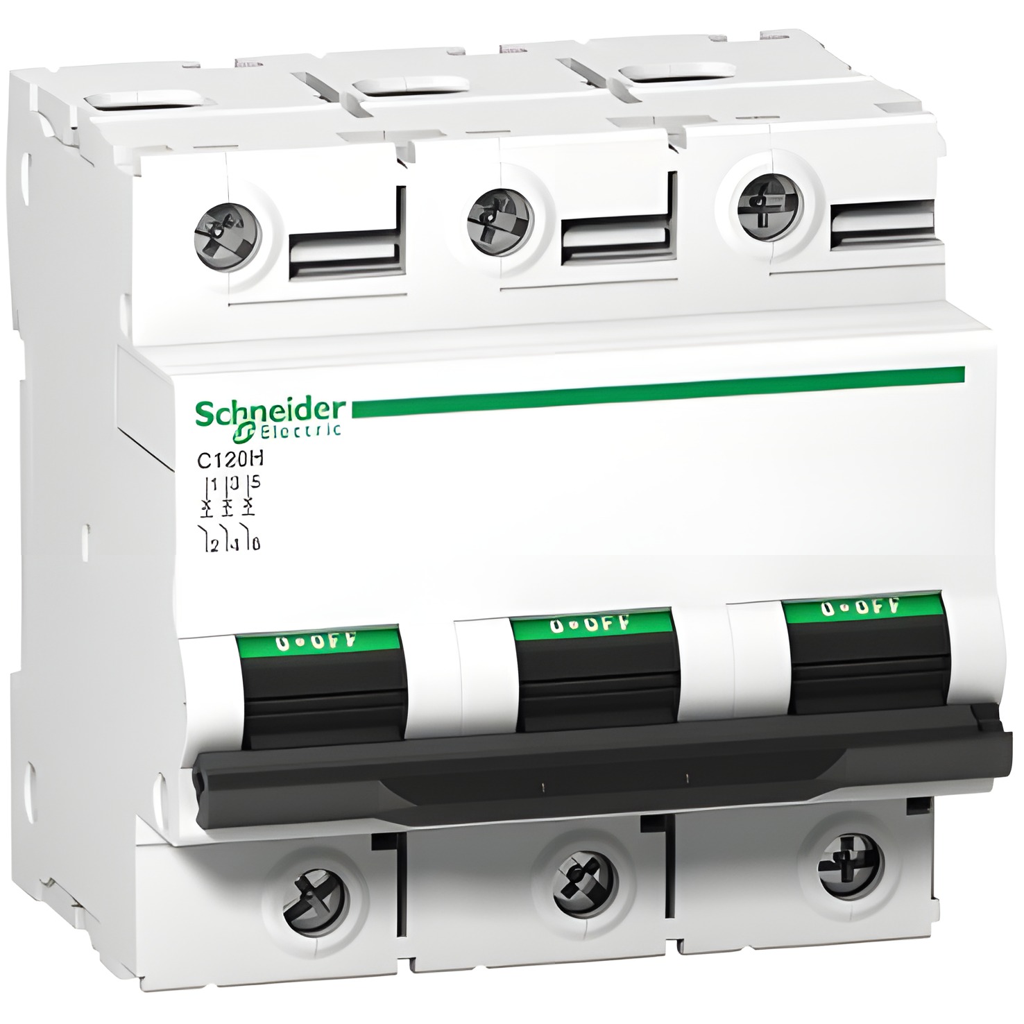 Jistič třípolový SCHNEIDER A9N18512 C120H 3P 80A D