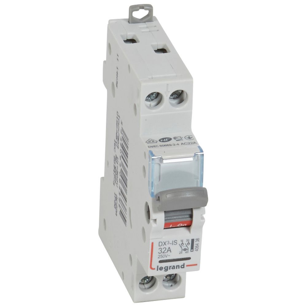 LEG 406438 DX3 VYPÍNAČ 2P 32A 250V KONTR.