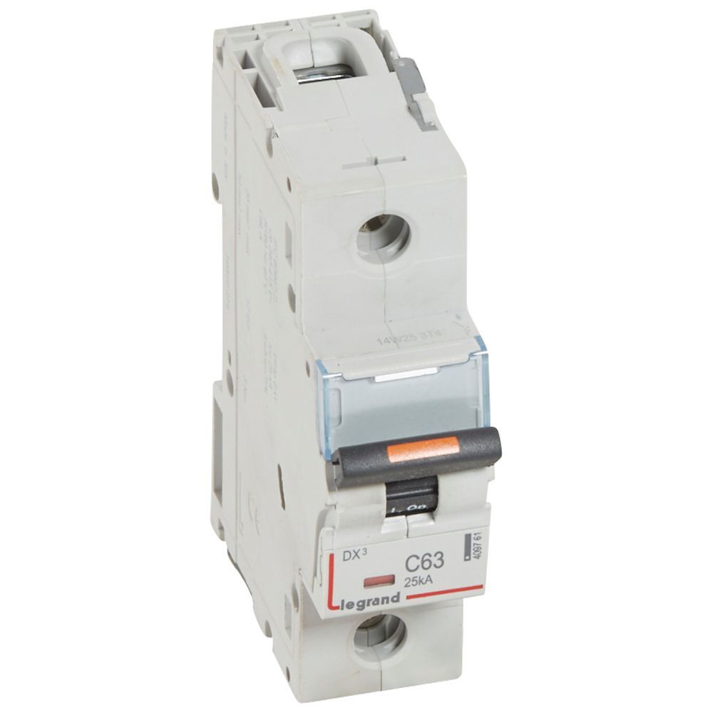 Jistič jednopólový LEGRAND 409761 DX3 1P C63 25KA