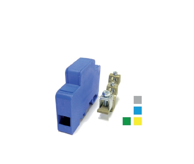 BEČOV UB3516.12 Distribuční blok DTB 35/3x16 modrý