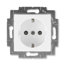 ABB 5520H-A03457 03 Jiné systémy zásuvek Zásuvka jednonásobná s ochrannými kontakty (podle DIN), s c