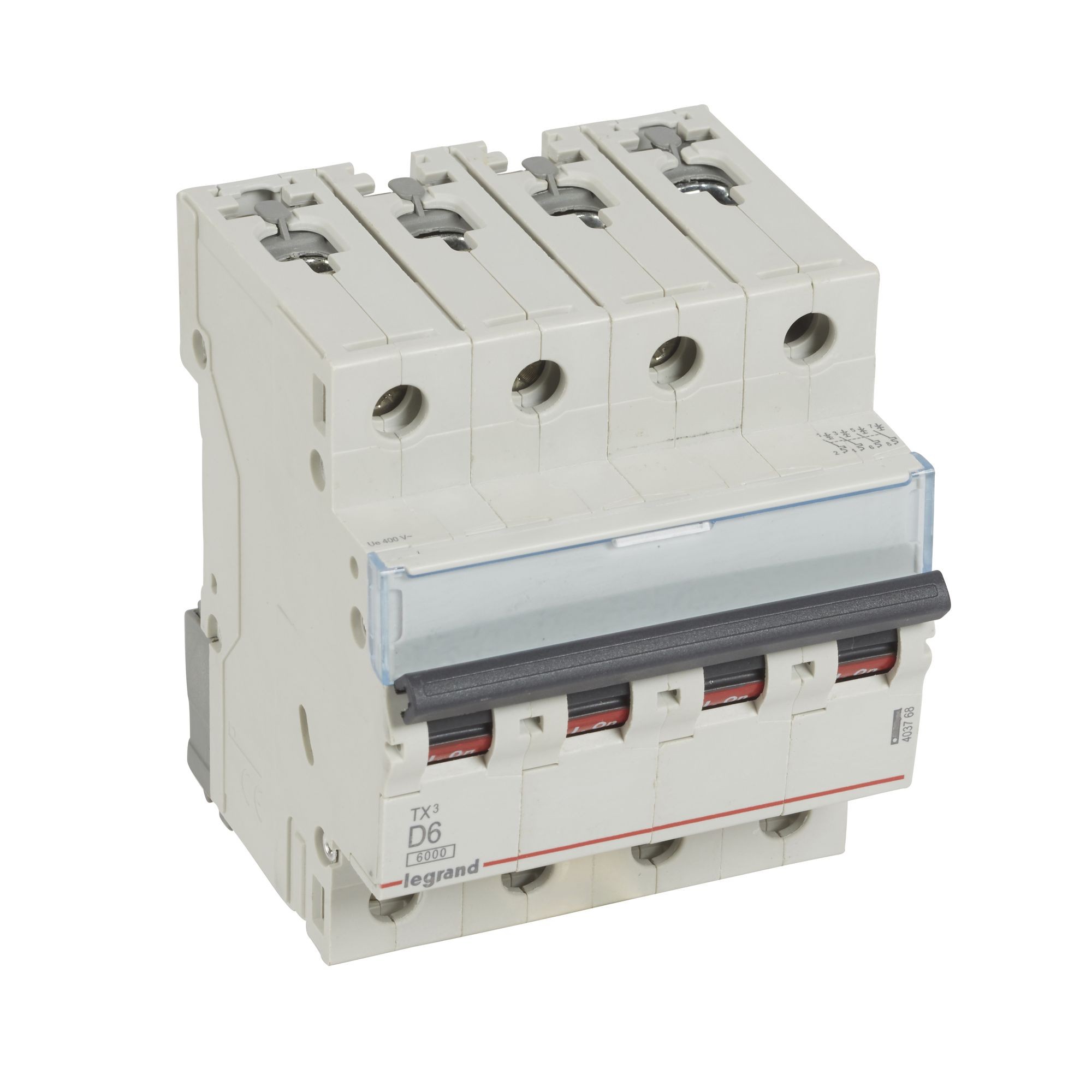 Jistič čtyřpolový LEGRAND 403768 TX3 4P D6 6000A