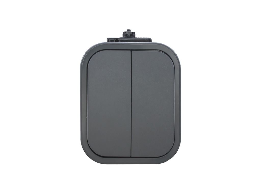 Spínač sériový TIMEX WNT-2B2 1850509, řazení 5, IP54, šedá
