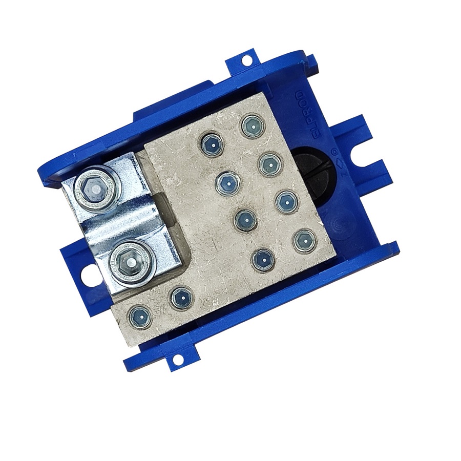 BEČOV UB7016.12 Distribuční blok DTB 70/10x16 modrý