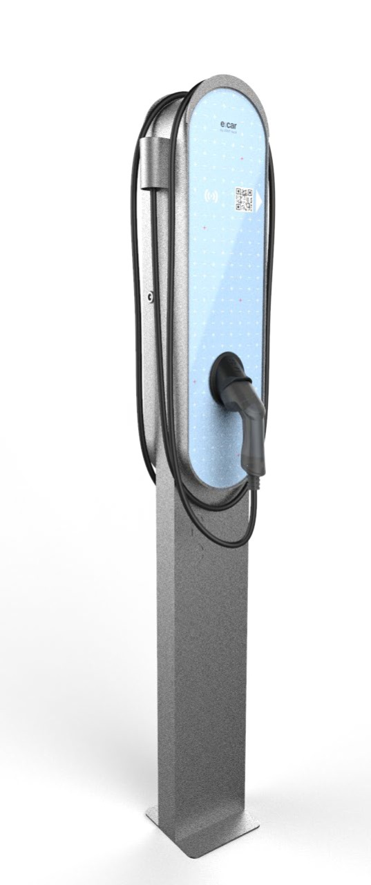 Dobíjecí stanice e:car COLUMN double kabel / kabel PREMIUM