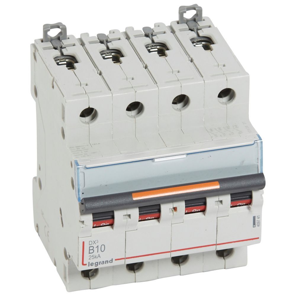 Jistič čtyřpolový LEGRAND 409741 DX3 4P B10 25KA
