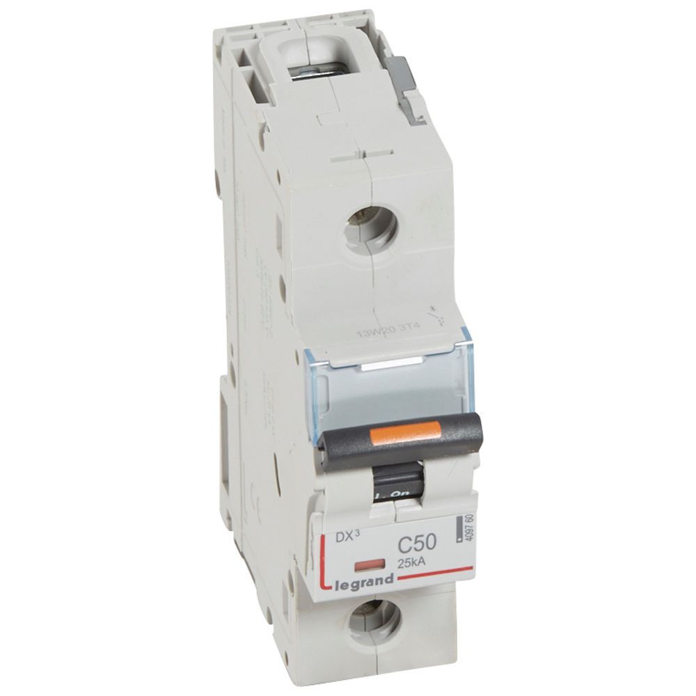 Jistič jednopólový LEGRAND 409760 DX3 1P C50 25KA